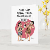 "おもしろいOver the Hill"誕生日 カード (黄色い花)