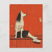 おもしろいPart Dog Part Human ポストカード (正面)