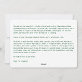 おもしろいPawsitive Rudolph Photos Letter Cute Golden シーズンカード (裏面)