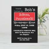 おもしろいPaycheckパパ退職パーティー 招待状 (スタンド正面)