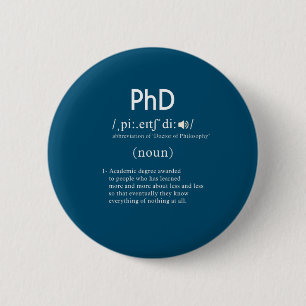おもしろいphd定義円 缶バッジ