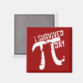 おもしろいPi - I Pi日生き延び©磁石 マグネット (正面/裏面)