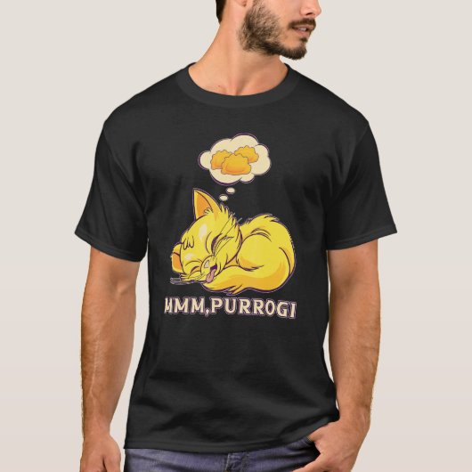 おもしろいPierogi Cat Polish Food PolandポルスカMmm, P Tシャツ (正面)