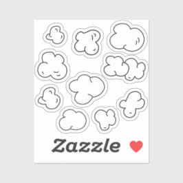 おもしろいPOPCORNスタンプ シール