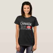 おもしろいPro Canada Shirt, It's Like the US without t Tシャツ (正面フル)