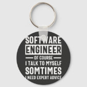 おもしろいProgramming Software Engineer Gift キーホルダー (正面)