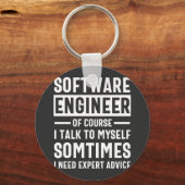 おもしろいProgramming Software Engineer Gift キーホルダー (正面)