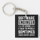 おもしろいProgramming Software Engineer Gift キーホルダー (正面)