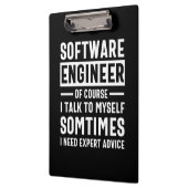 おもしろいProgramming Software Engineer Gift クリップボード (左)