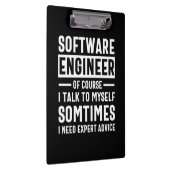 おもしろいProgramming Software Engineer Gift クリップボード (右)