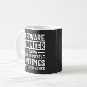 おもしろいProgramming Software Engineer Gift コーヒーマグカップ (正面左)