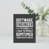 おもしろいProgramming Software Engineer Gift サンキューカード (スタンド正面)