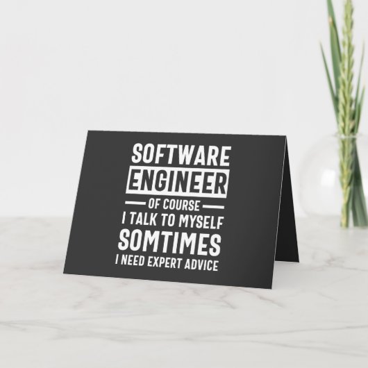 おもしろいProgramming Software Engineer Gift シーズンカード (正面)