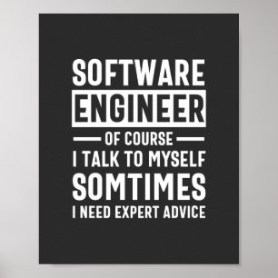おもしろいProgramming Software Engineer Gift ポスター