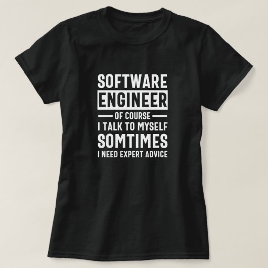 おもしろいProgramming Software Engineer Gift Tシャツ (デザイン正面)
