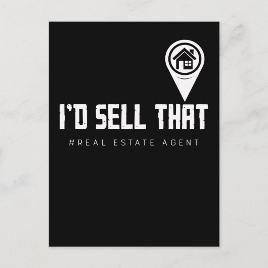 おもしろいProperty Brokerおもしろい実在 Sate Agent ポストカード (正面)