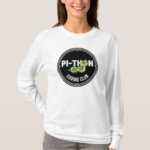 おもしろいPythonコーディングクラブTシャツ スナックパンのジョーク付き Tシャツ