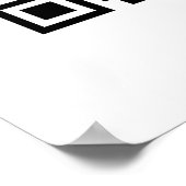 おもしろいQRコーカスタムドのビジネスロゴレビューユニーク ポスター (角)