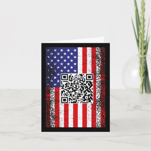 おもしろいQr大統領トランプコードダンス カード (正面)