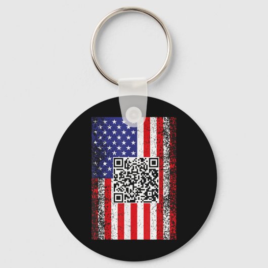 おもしろいQr大統領トランプコードダンス キーホルダー (正面)