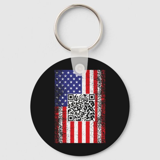 おもしろいQr大統領トランプコードダンス キーホルダー (正面)