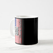 おもしろいQr大統領トランプコードダンス コーヒーマグカップ (正面左)