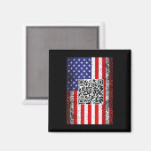 おもしろいQr大統領トランプコードダンス マグネット (正面/裏面)