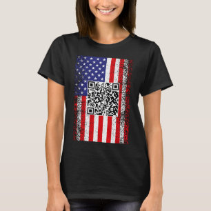おもしろいQr大統領トランプコードダンス Tシャツ