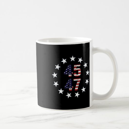 おもしろいQr大統領トランプダンスコード コーヒーマグカップ (右)