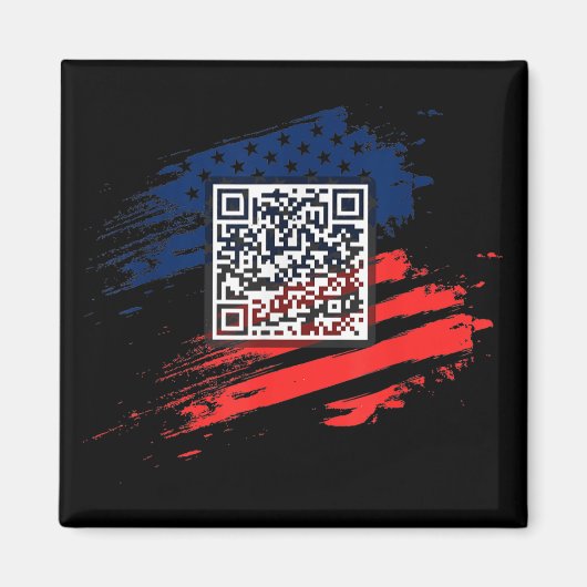 おもしろいQr大統領トランプダンスコード マグネット (正面)