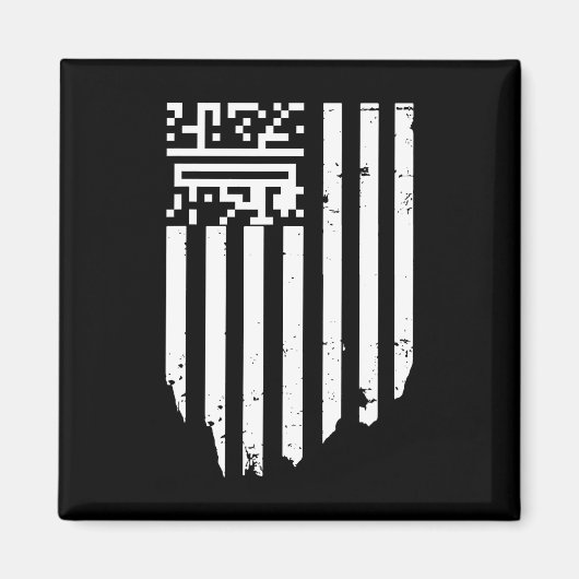 おもしろいQr大統領トランプダンスコード マグネット (正面)