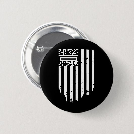 おもしろいQr大統領トランプダンスコード 缶バッジ (正面&裏面)