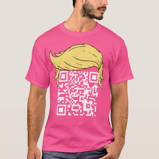 おもしろいQr大統領トランプダンスコード Tシャツ (正面)