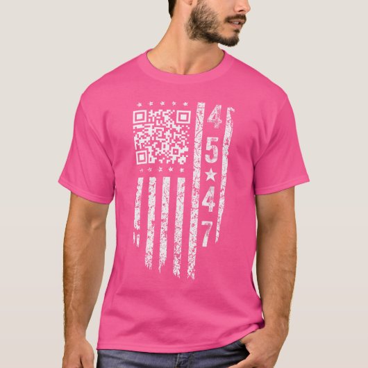 おもしろいQr大統領トランプダンスコード Tシャツ (正面)