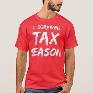 おもしろいQuotI税生き延び税季節計理士男性 Tシャツ