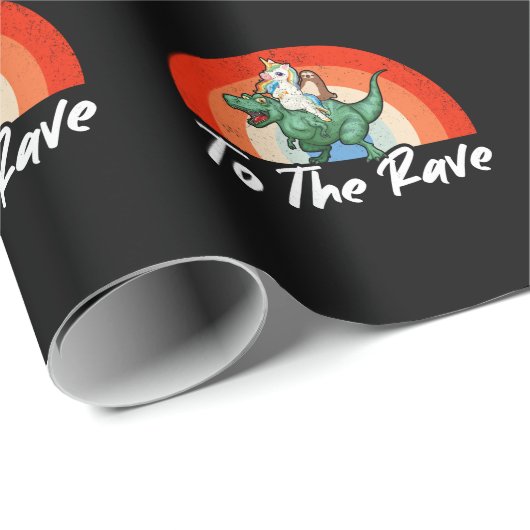 おもしろいRaverテクノパーティーEDMフェスティバルユーモア ラッピングペーパー (ロールコーナー)