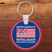 おもしろいRed Blue Make America再びグ王室のラフ キーホルダー (正面)