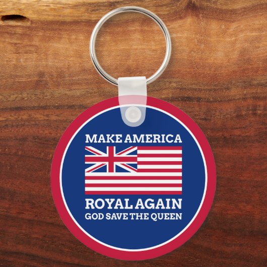 おもしろいRed Blue Make America再びグ王室のラフ キーホルダー (正面)