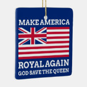 おもしろいRed Blue Make America再びグ王室のラフ セラミックオーナメント (右)