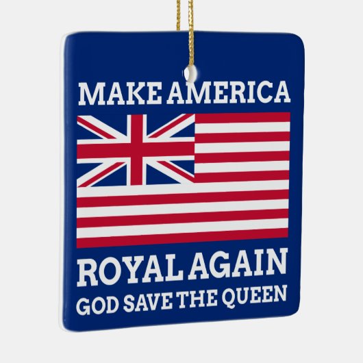 おもしろいRed Blue Make America再びグ王室のラフ セラミックオーナメント (右)