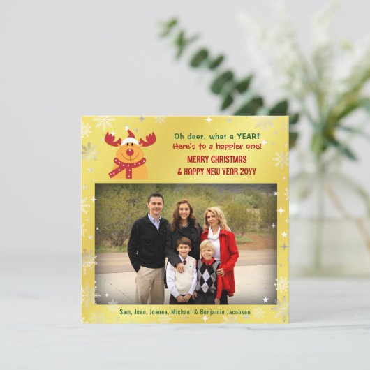 おもしろいRudolph Oh Deerミニマエレガントリスト1 Photo シーズンカード (スタンド正面)