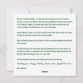 おもしろいRudolph Oh Deerミニマエレガントリスト1 Photo シーズンカード (裏面)