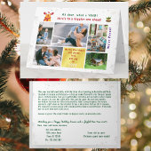 おもしろいRudolph Oh Deer引っ越しました5枚の写真モダン カード