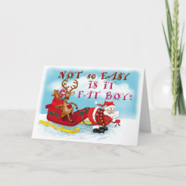 おもしろいSanta Clause Greeting Card シーズンカード
