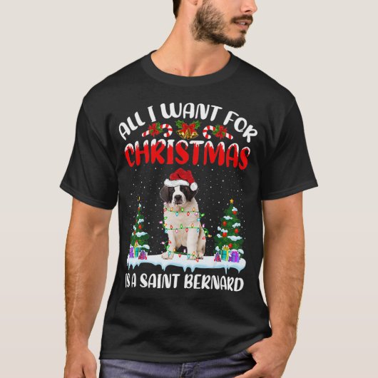 おもしろいSanta Hatクリスマスに欲しいのはSain Tシャツ (正面)