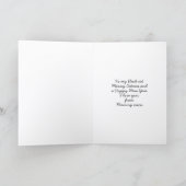 おもしろいSanta Hat Christmas Cardの黒猫 カード (内部)