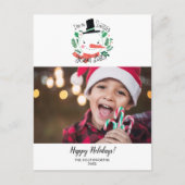 おもしろいSanta's Good List Christmas Photo ポストカード (正面)