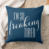 おもしろいSayin:疲れちゃった クッション (ブランケット)