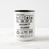 おもしろいSecurity Guardの処理情報 マグカップ (中央)