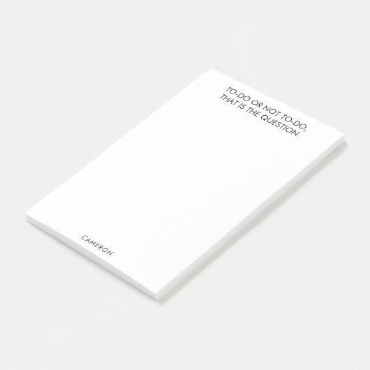 おもしろいShakespeare To Doリスト名前をカスタムする白 ポストイット (アングル)